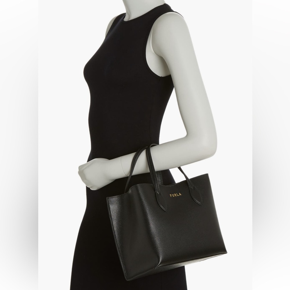 FURLA - Era black small tote bag